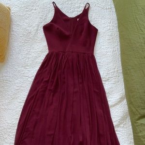 Burgundy Midi Dress